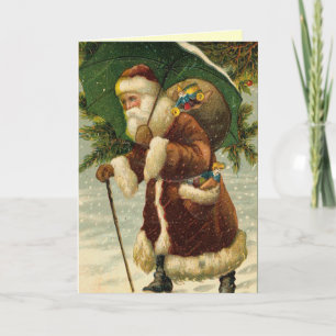 Santa Vintage Christmas Card