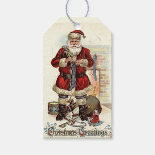 Santa Vintage Gift Tag