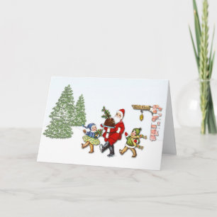 Santa Vintage Holiday Card
