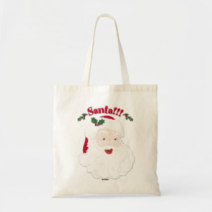 Santa!! Vintage Style Christmas Santa Tote Bag