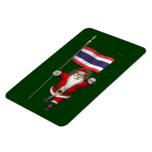 Santa Visiting Thailand Magnet