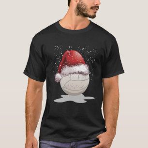 Santa Volleyball Christmas xmas Hat T-shirt