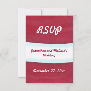 Santa Waist Christmas Wedding RSVP Cards