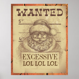 Santa Wanted Poster