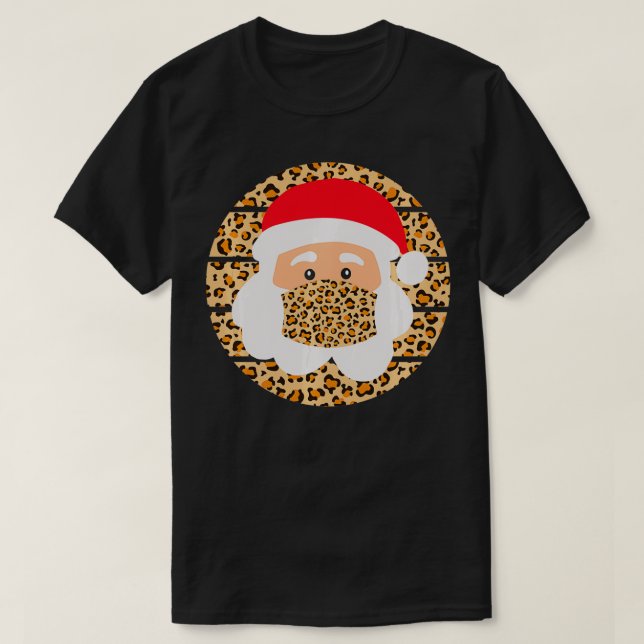 Santa Wearing Mask  Santa Quarantine Christmas  Le T-Shirt (Design Front)
