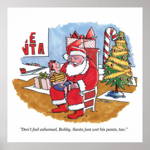 Santa Wet matte poster