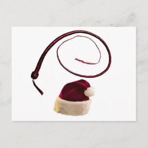 SANTA WHIP HOLIDAY POSTCARD