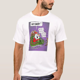 Santa "Who Farted?!" Cartoon Christmas T-shirt