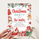 Santa Winter Gingerbread Christmas Party Invitation<br><div class="desc">Spread the holiday cheer with our customisable Christmas printable invitation,  perfect for gathering friends and family for a festive celebration. With elegant designs and easy-to edit text,  this invitation sets the tone for a joyful holiday season.

28SE B</div>