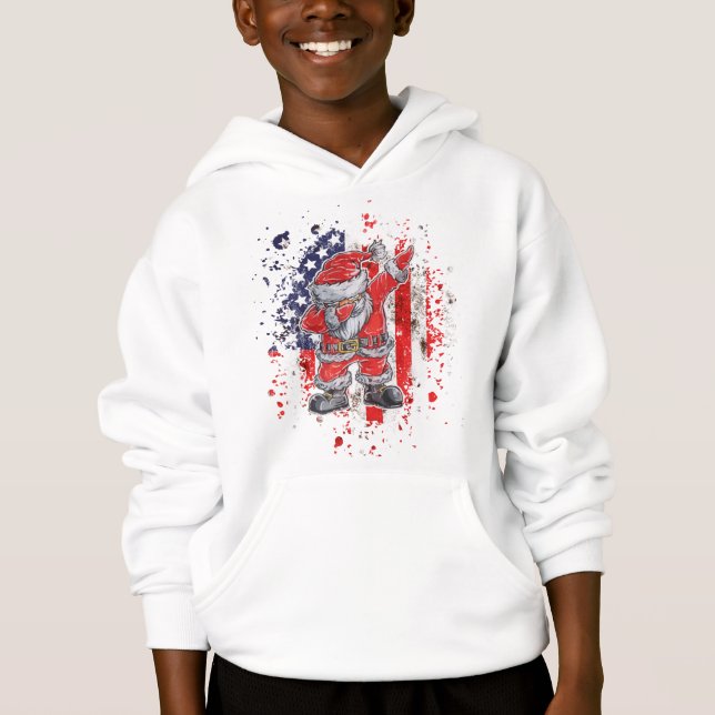 Santa With American Flag (Front)