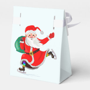 Santa with Christmas Gift Box