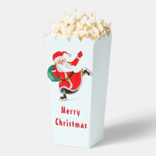 Santa with Christmas Gift Popcorn Box