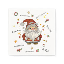 Santa with Christmas greetings