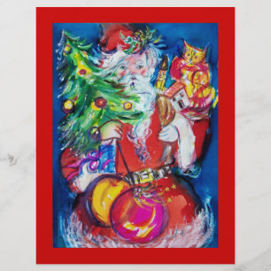 SANTA WITH CHRISTMAS TREE AND GIFTS FLYER