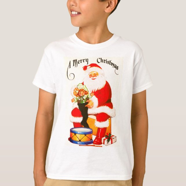 Santa with gifts T-Shirt (Front)