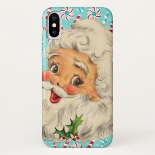 Santa with Peppermints iPhone X Case