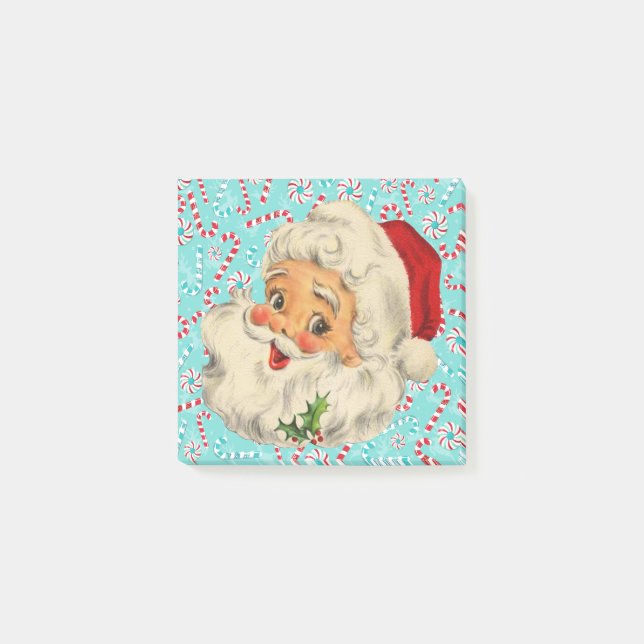 Santa with Peppermints Post-it Notes (Front)