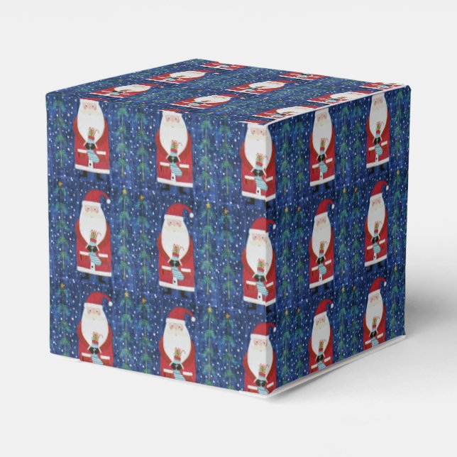 Santa with Stocking Favour Box (Back Side)