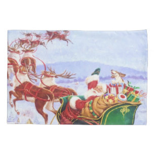 Santa with the sleigh pillowcase