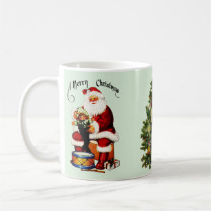 Santa With Toys Merry Christmas Coffee Mug