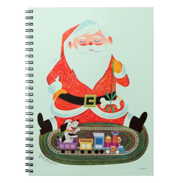 Santa with Train Notebook (Front)