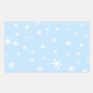 Santa with Tree Rectangular Sticker