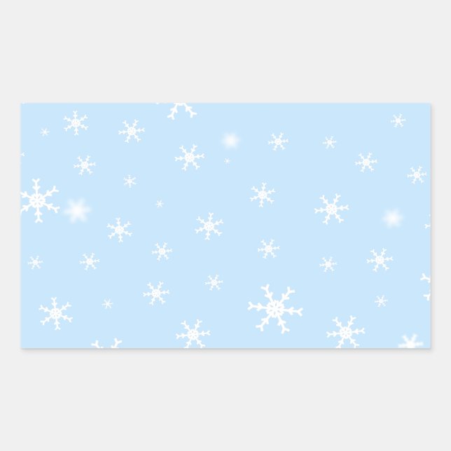 Santa with Tree Rectangular Sticker (Front)