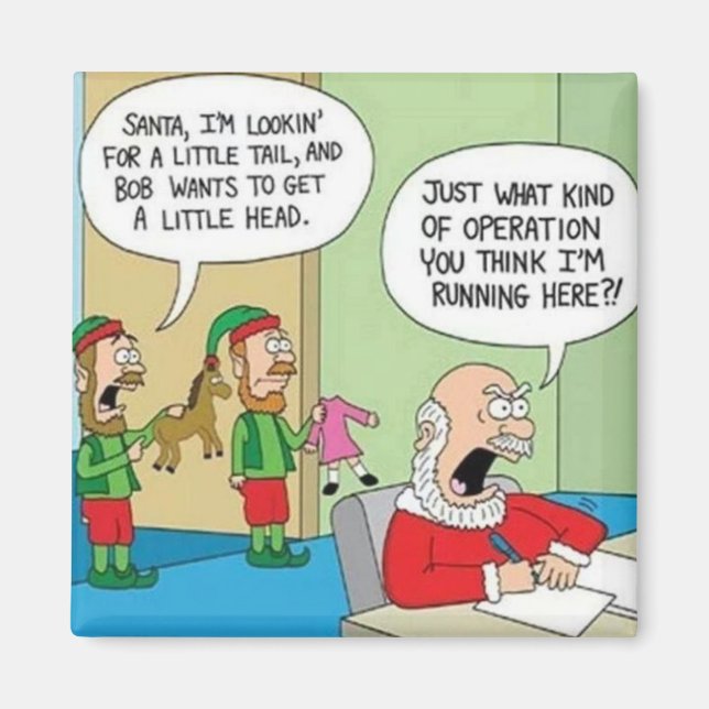 Santa Workshop Operation Magnet (Front)