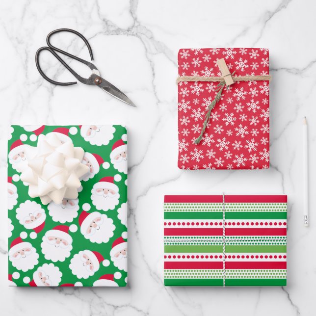 Santa Wrapping Paper Sheet (Front)