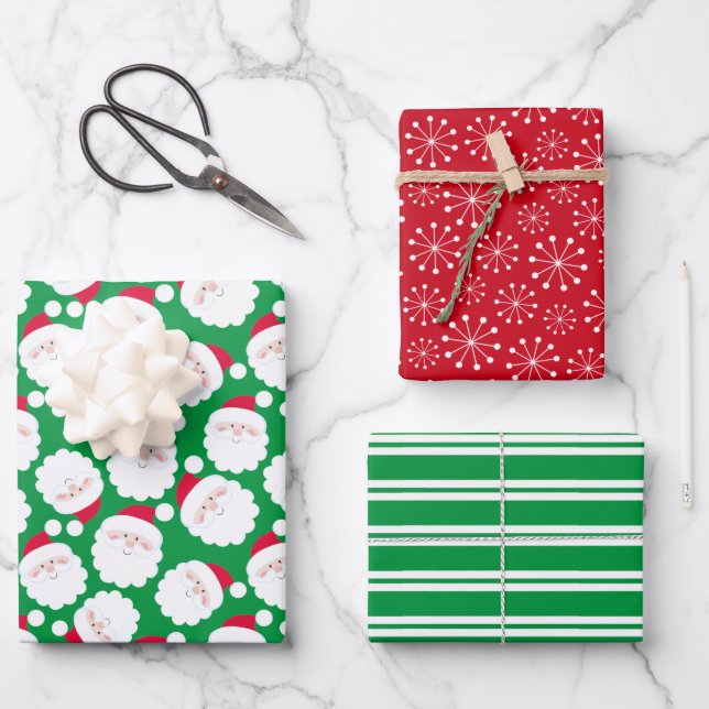 Santa Wrapping Paper Sheet (Front)