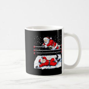 Santa Wrestling Lover Wrestler Christmas Xmas Paja Coffee Mug