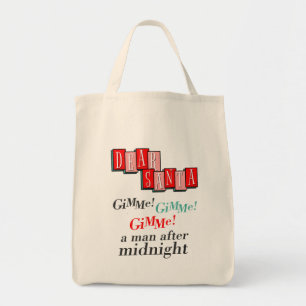 Santa Xmas Letter Retro Gimme A Man After Midnight Tote Bag