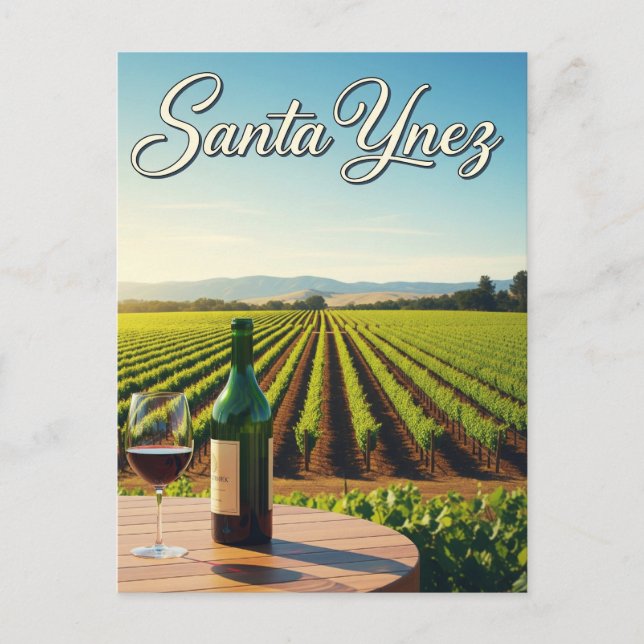 Santa Ynez California Postcard (Front)