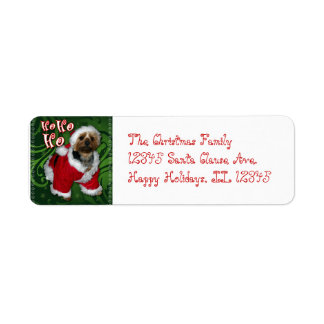 Santa Yorkie Address Label Return Address Label
