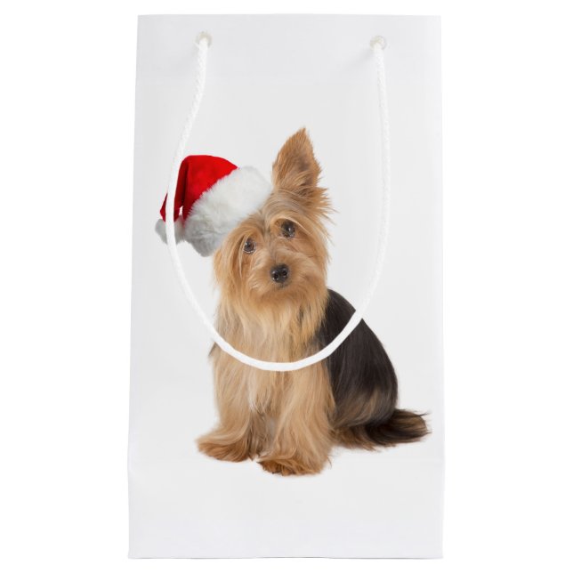 Santa Yorkie Gift Bag (Front)