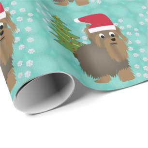 Santa Yorky Wrapping Paper