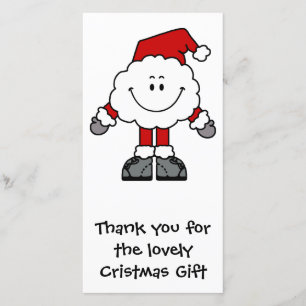 Santacloud Thanks Thank You Card