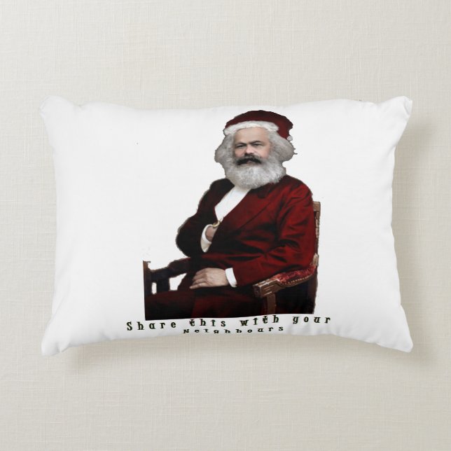 SantaKarl MarXmas Decorative Cushion (Front)