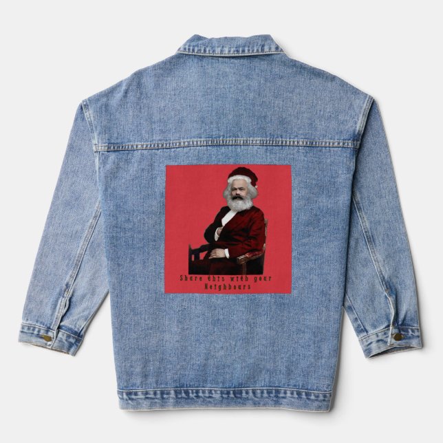 SantaKarl MarXmas Denim Jacket (Back)
