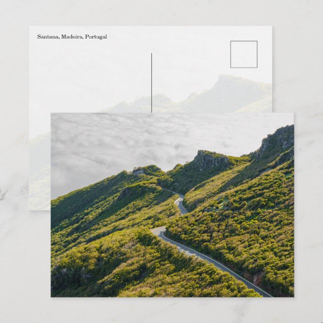Santana Mountain Road, Madeira Postcard (Front/Back)