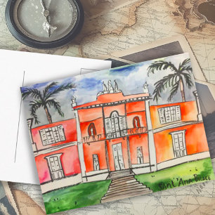 Sant'Ana Palace Azores Ponta Delgalda São Miguel  Postcard