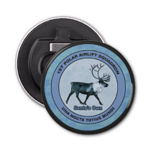 Santa's 1st Polar Airlift Sqdn - Subdued Bottle Opener