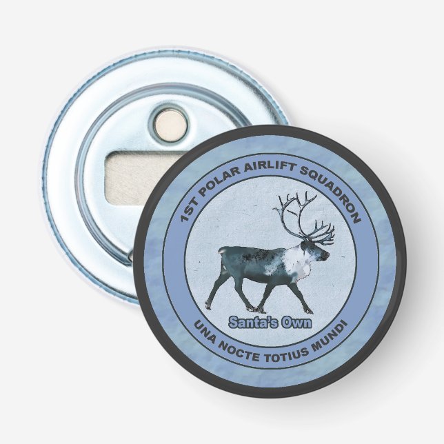 Santa's 1st Polar Airlift Sqdn - Subdued Bottle Opener (Front)