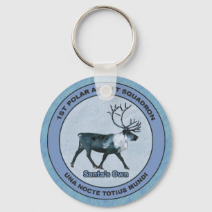Santa's 1st Polar Airlift Sqdn - Subdued Key Ring