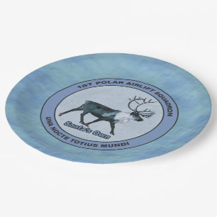 Santa's 1st Polar Airlift Sqdn - Subdued Paper Plate