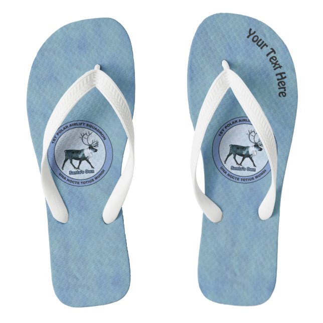 Santa's 1st Polar Airlift Sqdn - Subdued Thongs (Footbed)