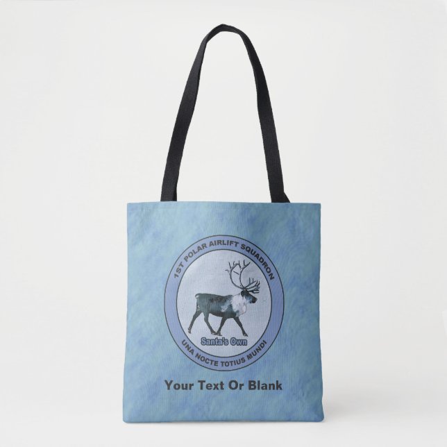 Santa's 1st Polar Airlift Sqdn - Subdued Tote Bag (Front)