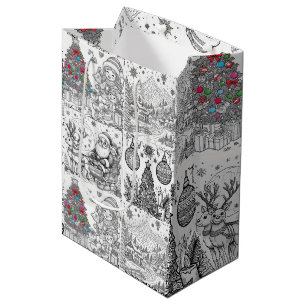 Santa's Artistic Playtime Gift Bag