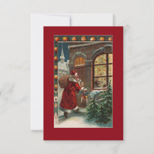 Santa's at the Door Invitation