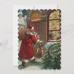 Santa's at the Door Invitation
